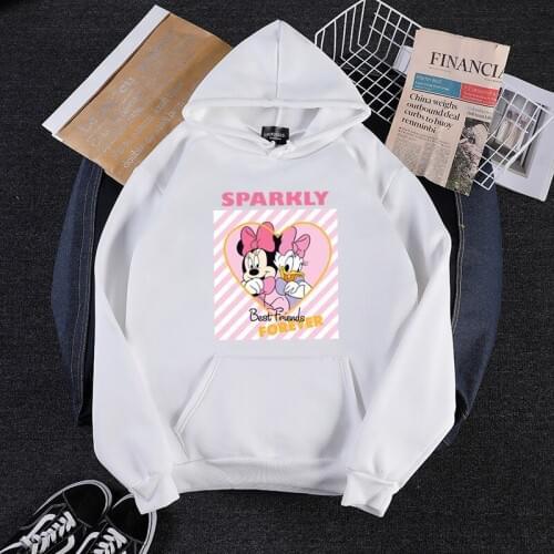 Disney cartoon fashion hoodie new temperament hooded sweater autumn and winter loose casual hedging streetwear clothes