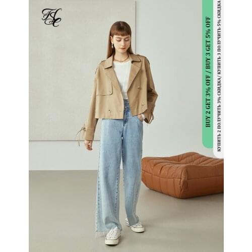 FANSILANEN Office Lady Newly Autumn 2021 Woman Clothes Womens Short Trench Coat High Sense Coat Coats And Jackets Women