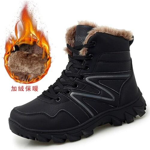 New arrival Winter Pro-Mountain Outdoor Hiking Shoes For Men Women Add Fur Hiking Boots Walking Warm Training Trekking Footwear