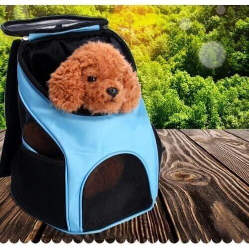 Portable Pet Cat Dog Carrier Bag Breathable Mesh Outdoor Travel Pets Carrying Double Shoulder Backpack For Small Dogs Animals