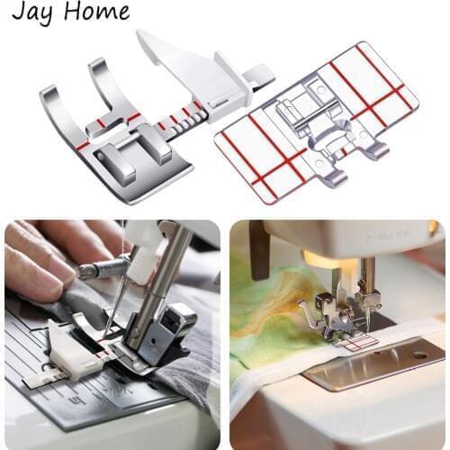 2/1PCS Adjustable Sewing Machine Presser Foot Decorative Border Guide Sewing Machine Presser Foot for Low Shank Sewing Machine