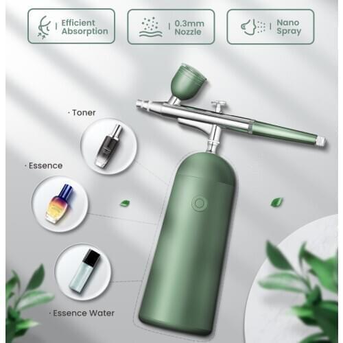 GX.Diffuser Makeup Airbrush Cordless Air Compressor Kit Portable Serum Toner Nano Mist Sprayer Beauty Spray Gun SPA Airbrush Set