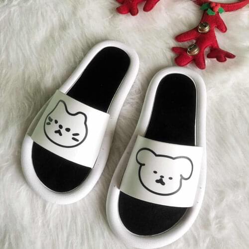 Thick Sole House Slippers Men Women Non-slip Bathroom Footwear Boys Girls Lovers Flip Flops Summer Beach Sandals