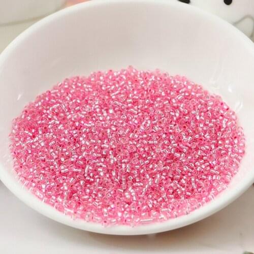 2MM 60G Glass Seed Bugle Beads Silver Core Jewelry Garment Accessories Cross-Stitch Handmade Materials Spangles