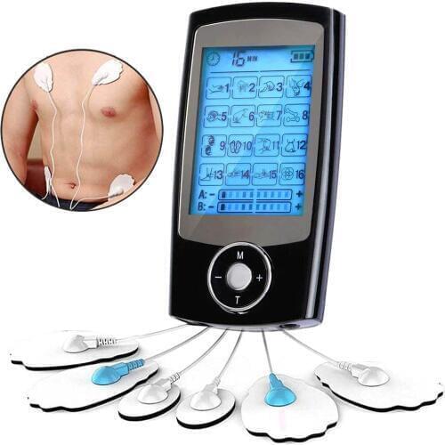 EMS Tens Machine Muscle Stimulator Rechargeable Digital Therapy Full Body Acupuncture Massage Muscle Fitness Sports Massager