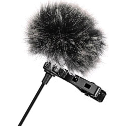 6PC Universal Lavalier Microphone Furry Windscreen Fur Windshield Wind Muff Soft For SONY RODE BOYA Lapel Lavalier Mic 5mm