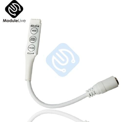 Admirable 1X 12V Mini controller Dimmer contor RGB 3528 5050 LED 3 keys MF