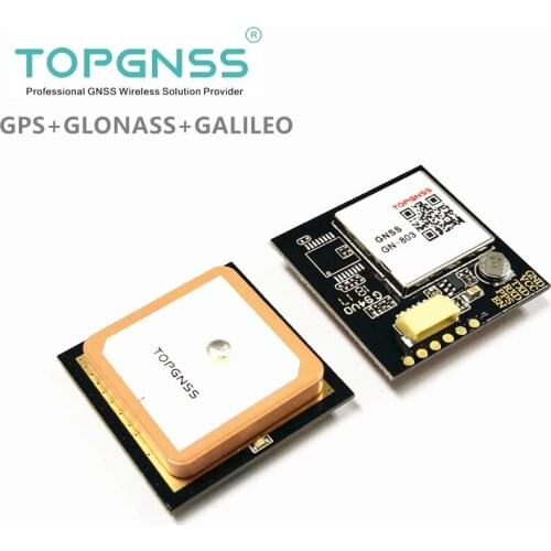Built-in FLASH GN-803 UART TTL module antenna receiver NMEA0183 3.3v-5v r GPS GLONASS GALILEO Cable 1.0mm 6pin