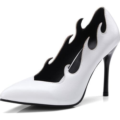 Spring 2018 new single shoes sexy stilettos ultra-high with shallow mouth size 43 female shoes size 32-1836