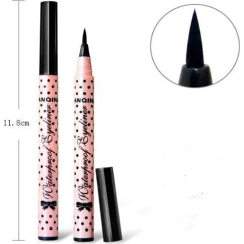 1 PC Quick Dry Black Long Lasting Eye Liner Pencil Waterproof Eyeliner Smudge-Proof Cosmetic Beauty Makeup Liquid Pink dots