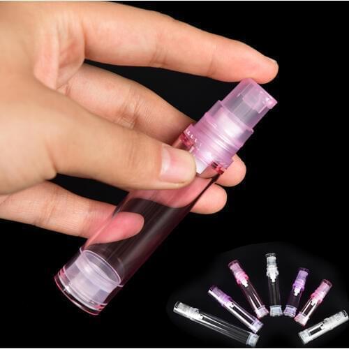 1PC Empty cosmetic bottles airless pump plastic bottles vacuum pressure emulsion bottle with lotion pump on travelling packaging