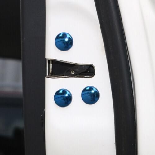 12PCS Universal Car Interior Door Lock Screw Protector Nuts Bolts Cover Cap for Toyota avensis auris hilux Corolla Camry RAV4