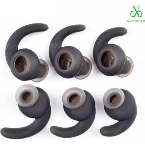3 Pairs(6pcs) Replacement Earbuds for JBL Reflect T280BT Earphone Headset Eartips Earbud Ear Buds Earhook Earloop