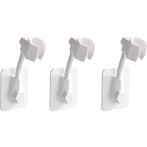 3Pcs Shower Head Holder Adjustable Home Shower Holder Wall Portable Bathroom Accessories