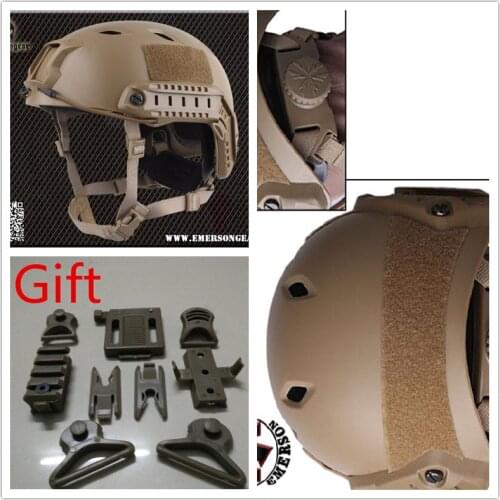 Base Jump Helmet EMERSON FAST Helmet BJ TYPE protective Adjustable helmet Dark Earth EM5659A