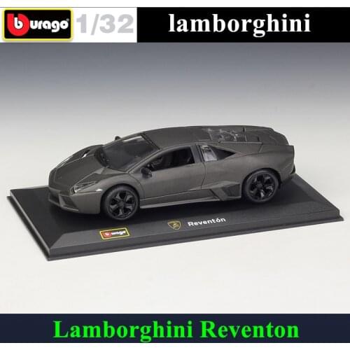 Bburago 1:32 Lamborghini Reventon simulation alloy car model plexiglass dustproof display base package Collecting gifts