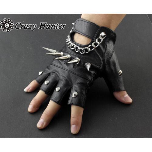 Crazy Hunter Men's Leather Gloves