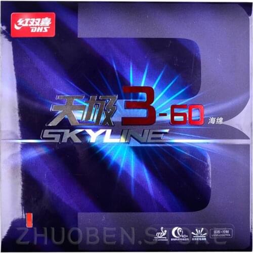 DHS Skyline 3-60 3 60 Sponge PingPong Rubber dhs Ping Pong Sponge Rubber Pimples In