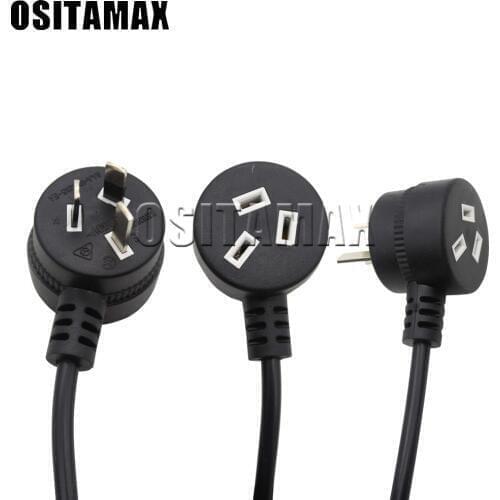 IEC C13 Female Plug Power cable 3-Pin AU Mains Plug Male with Female Piggy Back Plug Power Cord Cable Connector