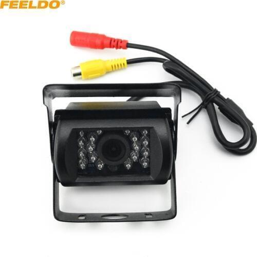 FEELDO 9V-24V Bus Truck 170 Degree Rearview Night Vision IR Camera Reversing Car Camera with Video Cable #FD-1256