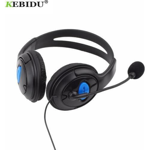 Kebidu 1.9M Wired Gaming Headphones Headset with Mic for PS4 Sony PlayStation 4 for PC Computer 3.5mm Game Headphone