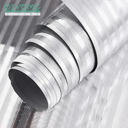 New Kitchen Stickers Aluminum Foil Oil-proof Waterproof Self Adhesive Wallpaper Stove Cabinet Contact Ppaer Decor Film Wide 60cm