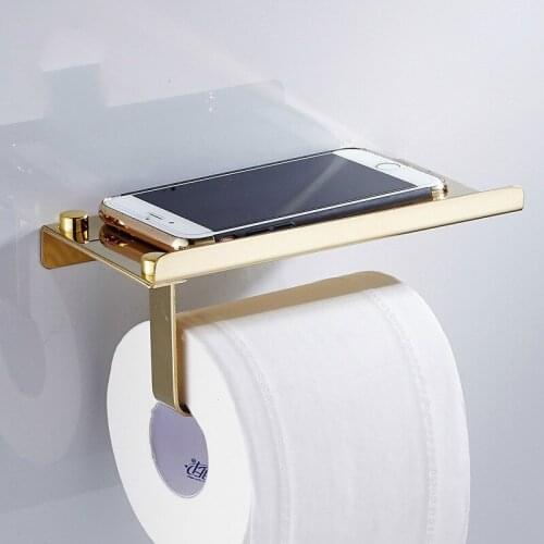 Creative Stainless Steel Bathroom Storage Rack Bathroom Towel Rack Bathroom Paper Towel Rack Mobile Phone Shampoo Storage Rack