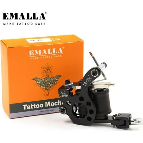 Professional Hot Sale High Quality 10 Warp Coil Tattoo Machine For Shader&Liner Tattoo Machine Gun Free Shipping