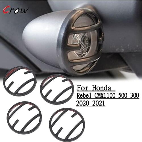 Matte Black Front And Rear Turn Lights Rear Tail Lights Grill Protector Guard For Honda Rebel CMX1100 CMX500 CMX300 2020 2021