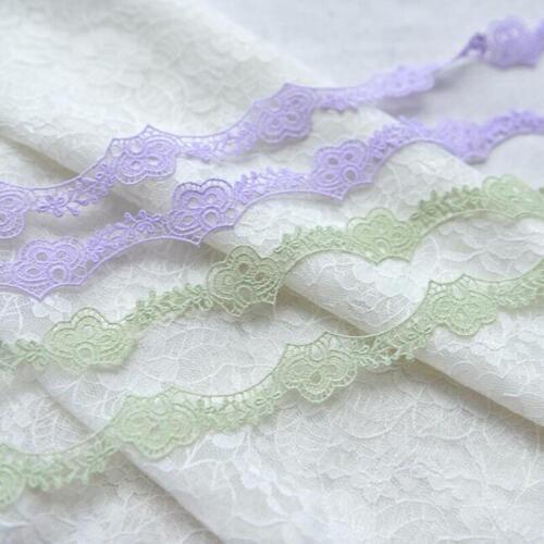 Micro fiber Sewing lace ribbon DIY decorative Beautiful Handcrafted Embroidered lace trim fabric