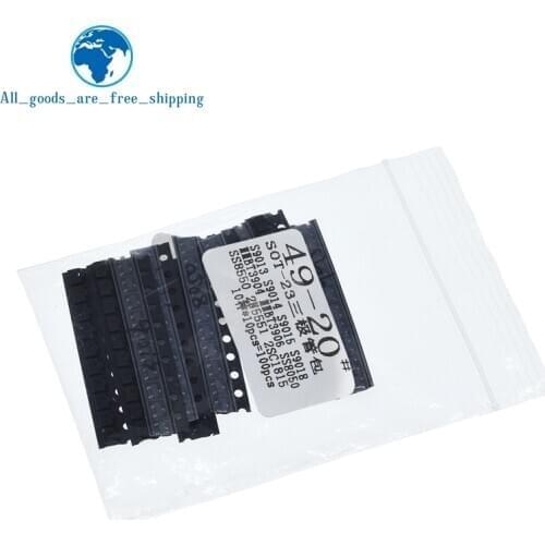 TZT SOT-23 SMD transistor KIT S9013 S9014 S9015 S9018 MMBT3904 MMBT3906 SS8050 SS8550 2N5551 2SC1815 Total 10kinds X10pcs=100pcs