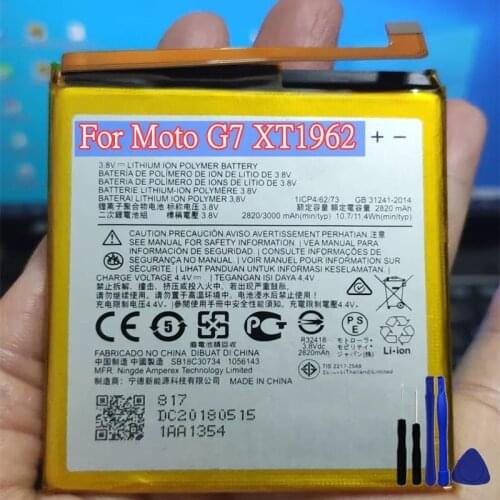 New High Quality 3000mAh Battery For Motorola Moto G7 XT1962 XT1962-1 XT1962-4 XT1962-5 + Tools