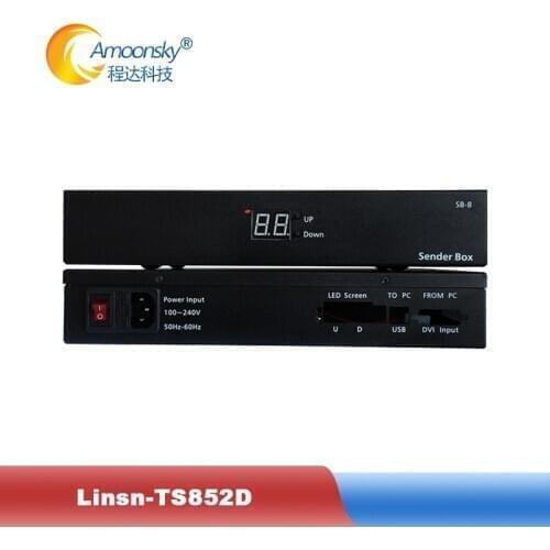 Odm linsn led indoor display control system ds852d led screen sending box for linsn sending card