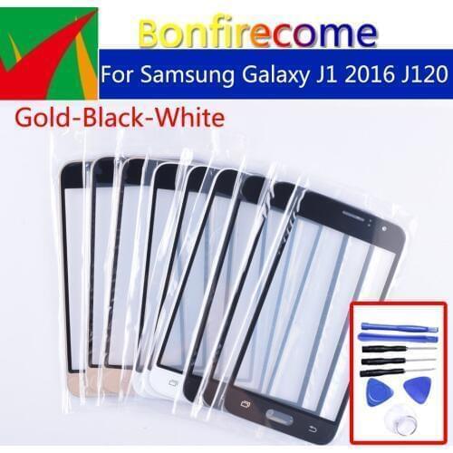 4.5"TouchScreen For Samsung Galaxy J1 2016 J120 J120F J120DS J120M J120H SM-J120F Touch Screen Front Panel Glass Outer Lens