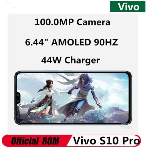 In Stock Vivo S10 Pro 5G Smart Phone Android 11.0 Dimensity 1100 44W Charger 6.44" Full Screen 108MP 12GB RAM 256GB ROM GPS
