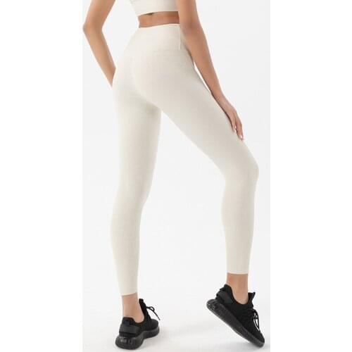 SOISOU New Rib Fabrics Leggings Womens Pants Yoga Fitness Sport Pants Tights High Waist Sexy Women Fitness Workout Pants Gym