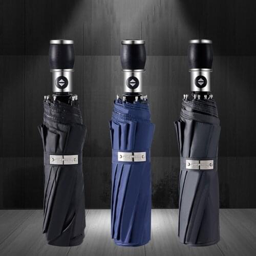 Luxury Automatic Umbrella Men Business Windproof Folding Umbrella Rain 10 Ribs Big Golf Umbrellas UV Portection Guarda Chuva