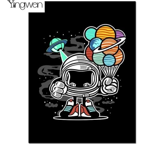 5D DIY Diamond Art Painting Outer Space Diamond Embroidery Cartoons Astronaut Rhinestones Mosaic Cross Stitch Handmade Gift