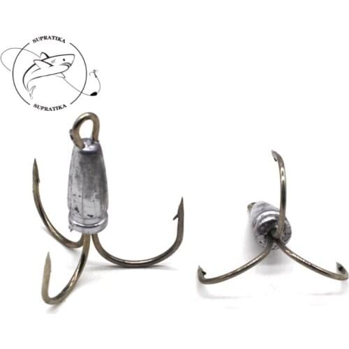 6/0 8/0 10/0 12/0 14/0# Anti-Corrosion Fishing Tackle High Quality Lure Triple Hook Accessories Barbed Fishing Hook