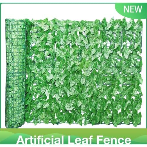 Artificial Leaf Fence Screening Roll UV Fade Protection Privacy Hedging Wall Landscaping Fence Balcony Screen Garden Decoration