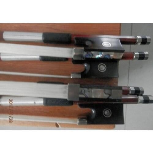 Violin quality violin bow ebony Brazil-wood piscean 4/4 size bow