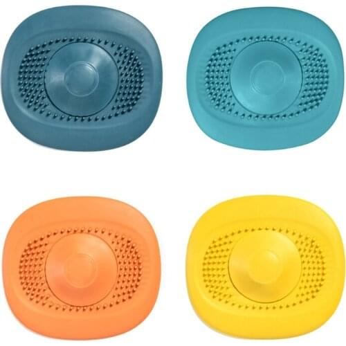 Square Shower Drain Hair Catcher Household Kitchen Sink Filter Bathroom Shower Drain Stopper Floor Drain Cover Strainer