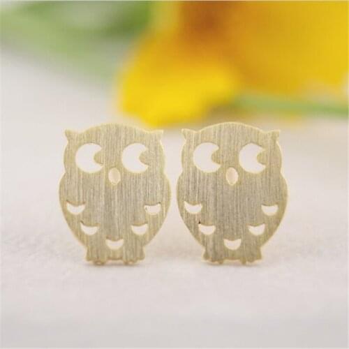 Trendy Owl Earrings Cute Cartoon Animal Ear Studs Wholesale