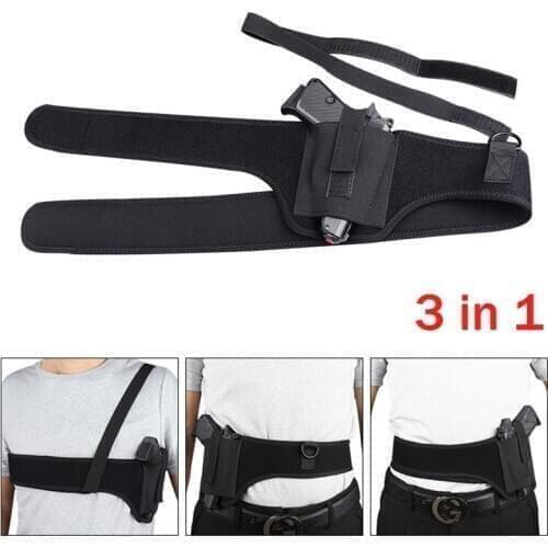 Mens Shoulder Holster Hidden Universal Underarm Gun Holster Removable and Combinable Pistols Holster Outdoor Hunting Equipment