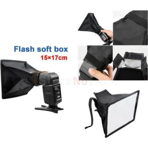 New 15x17 cm Flash softbox diffuser & bag for 580EX 430EX 380EX SB600 SB800 SB900 Yongnuo YN560 YN468
