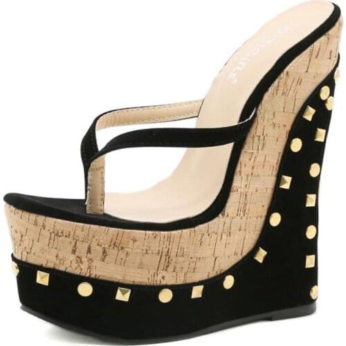 New Women Wedges Sandals Summer Casual Platform Flip Flops Ladies Sandals Party Peep Toe Sandals Sandalias Mujer plus big size