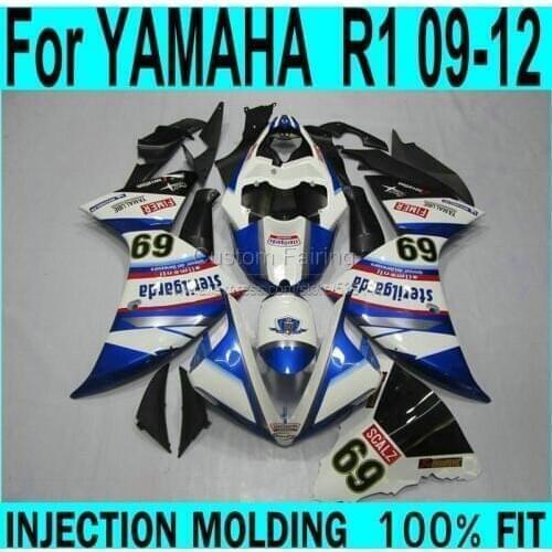 Blue kits For YAMAHA R1 2009-2015 year model Fairings ( number 69 ) 09 Injection Fairing kit XP49