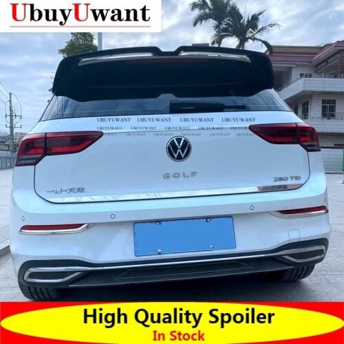 UbuyUwant For Volkswagen New GOLF 8 MK8 Spoiler 2020-2021 ABS/Carbon Color Car Rear Wing Rear Spoiler GOLF 8 2020 2021 Spoiler