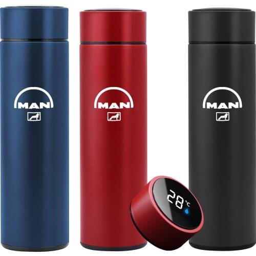 For MAN TGX TGM TGATGS TGE 500ml Stainless Steel Coffee Thermos Mug Portable Car Vacuum Flasks Travel Thermo Cup Car accessories