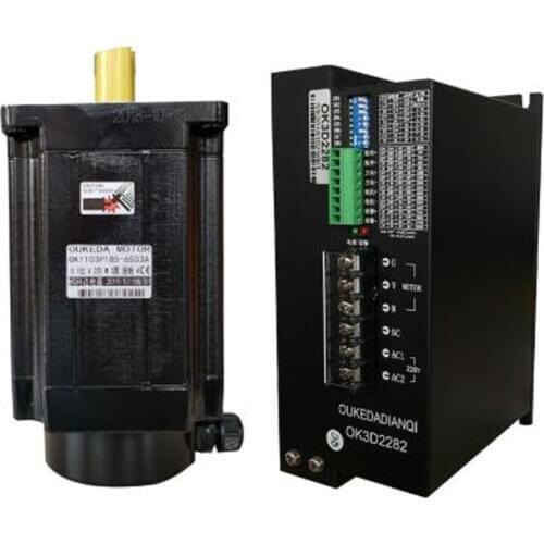 OK3D2282 driver and OK1103P185-6503 stepper motor 110 three-phase stepper motor set driver 16Nm high torque Nema42 Stepper